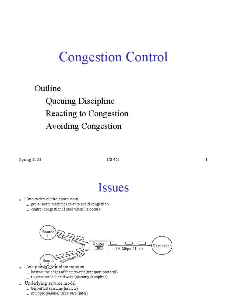 Congestion Control Techniques for Computer Networks | PDF ...