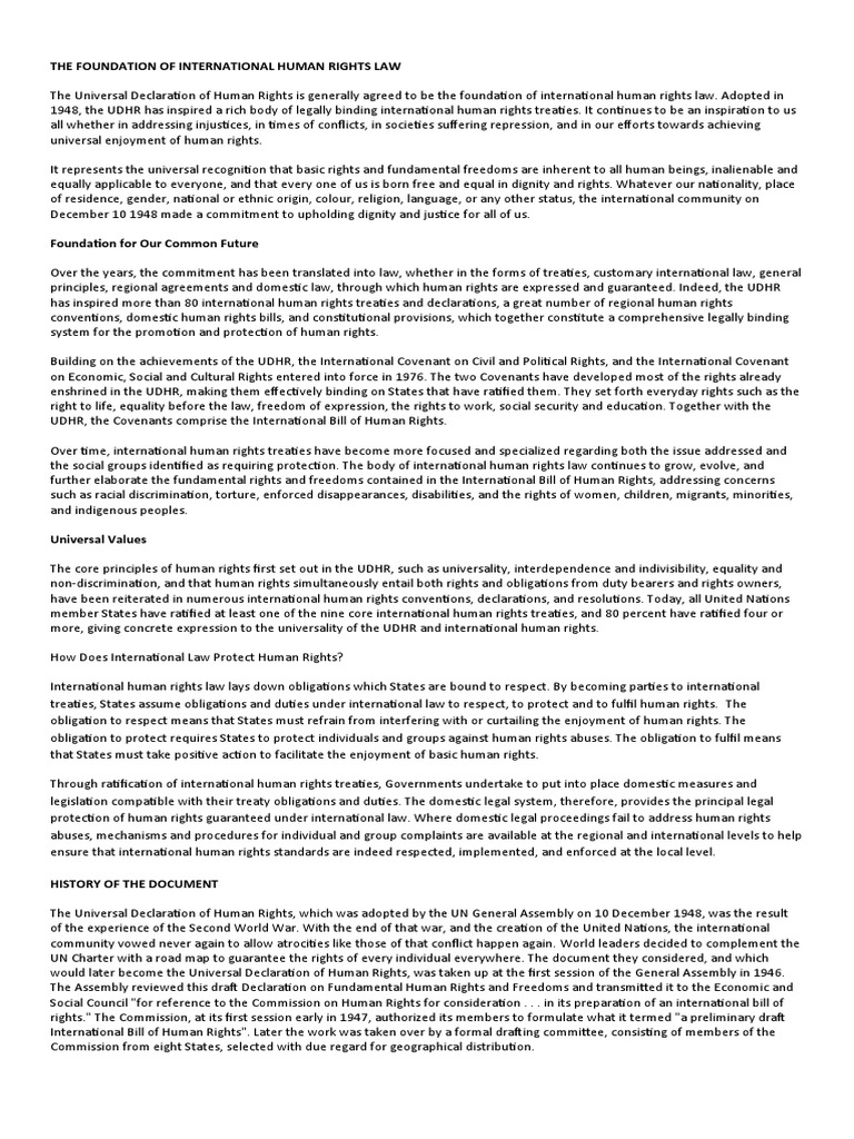 Universal Declaration's Impact | PDF | Human Rights | International ...