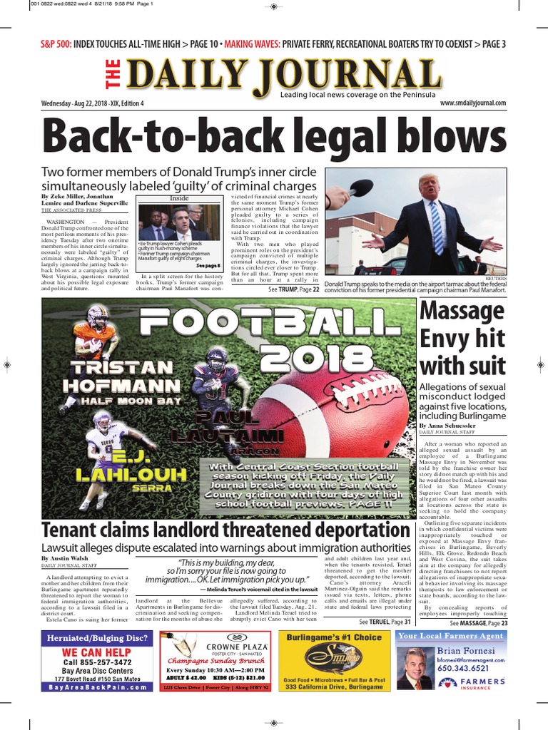 08-22-18 Edition | PDF | Donald Trump | American Government