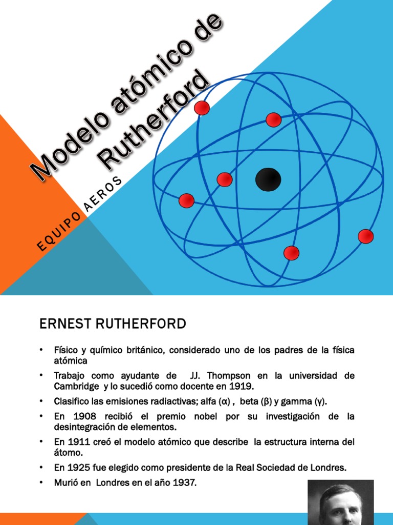 Modelo Atómico de Rutherford | PDF | Núcleo atómico | Desintegración  radioactiva