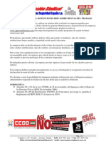 Retenciones IRPF Sobre Rentas Del Trabajo