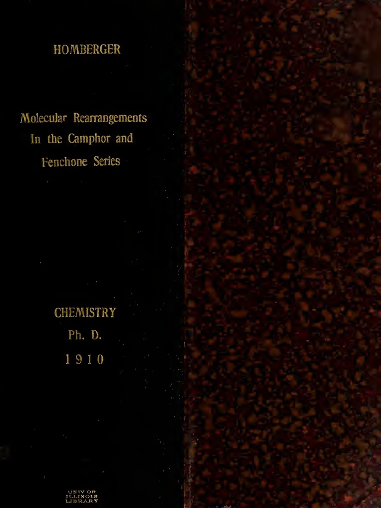 Molecular Rearrangements in The Camphor and Fenchone Series PDF | PDF ...