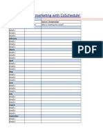 Email Marketing Calendar Template