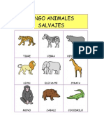 Bingo Animales Salvajes