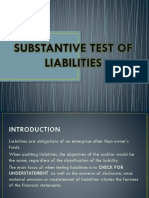 Substantive Test of Liabilities