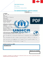 Formulaire de Renseignement Unhcr-Canada 2017