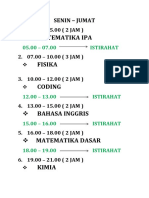 Matematika Ipa: Senin - Jumat