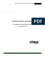 Solucion de Problemas Licencias Citrix