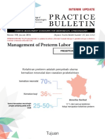 Management of Prerterm Labor