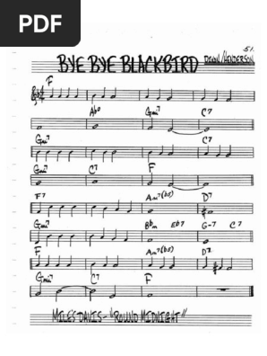 Bye Bye Blackbird Lead Pdf