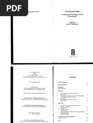 The Debated Mind Pdf