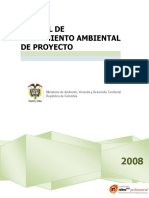 Manual de Seguimiento Ambiental de Proyectos Versian Preliminar PDF
