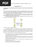 Assignment - 4: Name: Kaiwalya A. Kulkarni Reg - No.: 2015BCS019 Roll No.: A-18