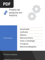 Projeto de Pesquisa Em História