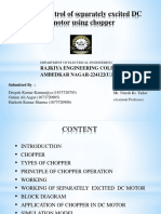 Speed Control of DC Motor Using Chopper