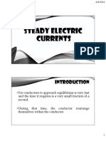 Steady Electric Currents