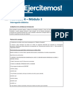 Interrogación didáctica Módulo 3