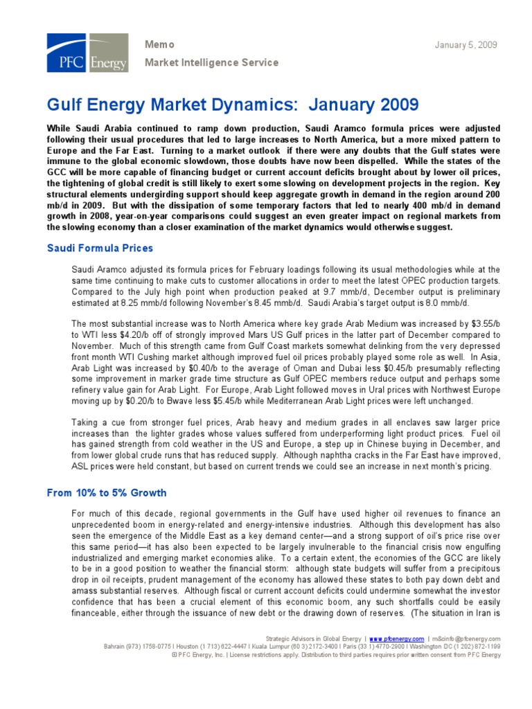 GEMD Jan09 | PDF | Price Of Oil | Peak Oil
