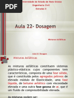Aula 23 - Especificações e Dosagem Das Misturas
