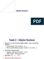 Sistem Digital 3 - Aljabar - Boolean