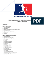 Major League Footy - 7s - Laws of The Game