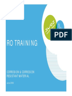 RO Training Corrosion Materials