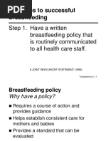 Ten Steps of Successful Breastfeeding