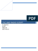 #187 TVC & Radio Script