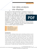 Qualitative Data Analysis Using Data Displays: Technology