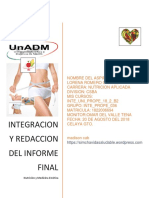 Integración y Redacción Del Informe Final