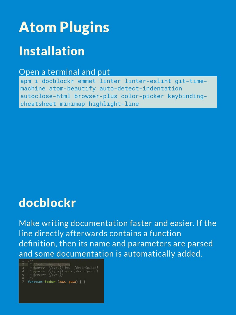 Atom Plugins for Developers | PDF | Computers