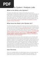 Delta Lotto System