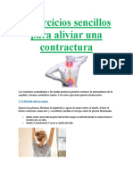 3 Ejercicios Sencillos para Aliviar Una Contractura de La Espalda