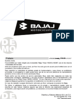 Manual Bajaj Pulsar ns200 y As200 PNG PDF