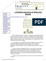 Actividades Musicales en Educación Infantil PDF