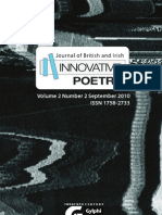 Journal of British and Irish Innovative Poetry 02 - 02 (Contents and Abstracts)