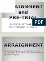 Arraignment and Pre Trial