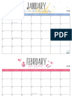 Printable Calendar 2018