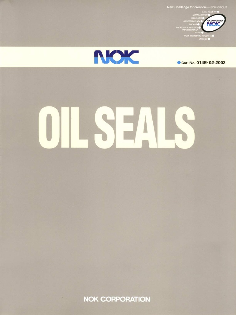 OilSealTypes of NOK Oil Seals
