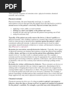 Physical Restraint Monitoring Form | PDF | Health Care | Medicine
