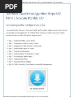 Accounts Payable Configuration Steps SAP FICO - Accounts Payable SAP - SAP Training Tutorials