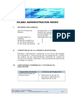 Administración Redes Sílabo