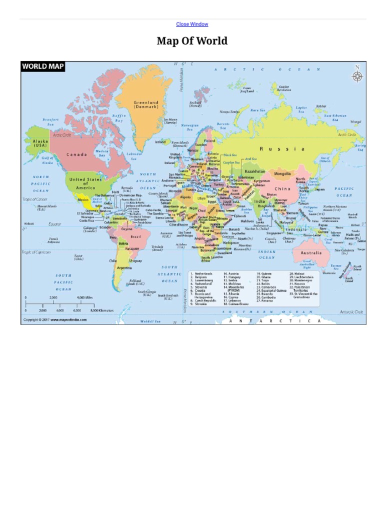 World Map Overview and Features | PDF