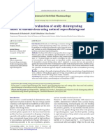 JHP-4-102Formulation and Evaluation of Orally Disintegrating Tablet of Ondansetron Using Natural Superdisintegrant