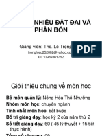 Độ phì nhiêu đất đai và phân bón PDF