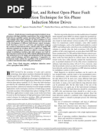 A Simple, Fast, and Robust Open-Phase Fault Detection Technique For Six-Phase Induction Motor Drives