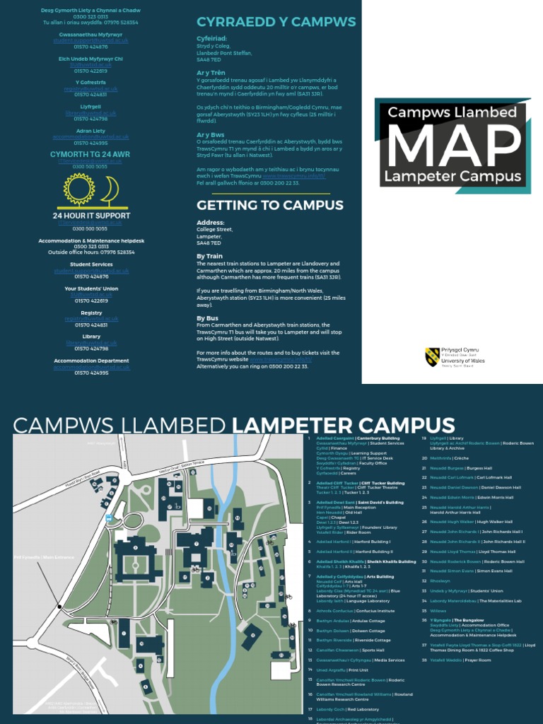 Lampeter Campus Map PDF PDF