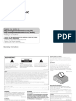 AV Receiver: Operating Instructions