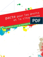 Pacte Pour Les Droits Et La Citoyenneté (20 Sept)