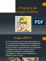 PCA – Programa de Conservação Auditiva